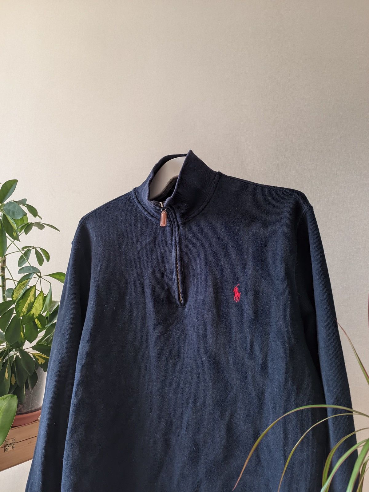 Polo Ralph Lauren × Vintage Polo Ralph Lauren vintage 1/3 zip sweater Size US L / EU 52-54 / 3 - 1 Thumbnail