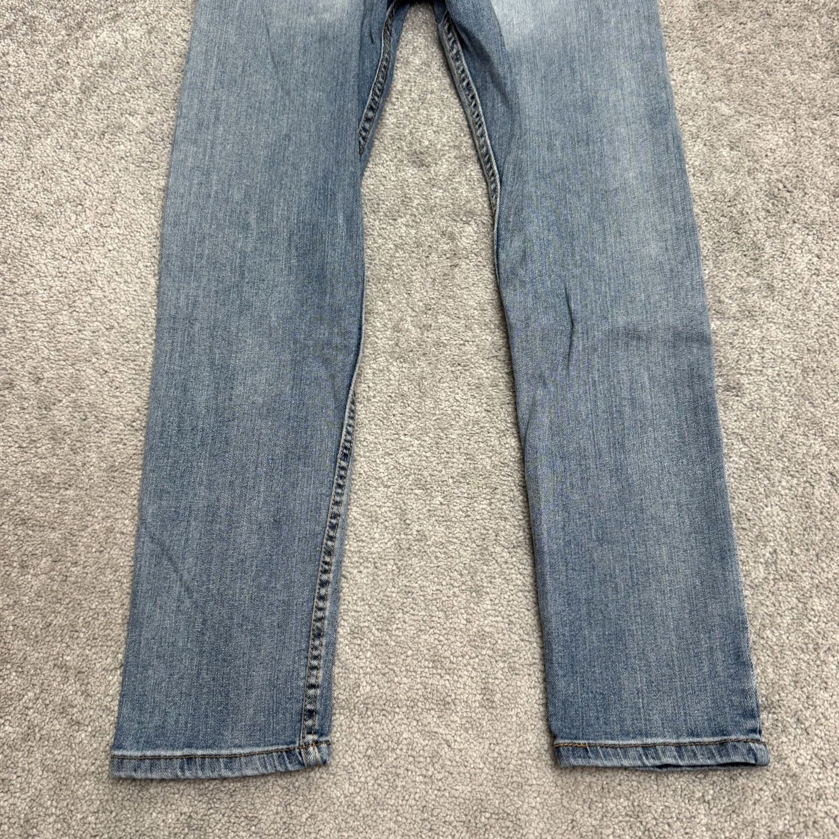 Levi's Levi's 512 Slim Fit Taper Leg Flex Denim Jeans Mens 31x30 Blue Light Wash Cotton Size US 31 - 4 Thumbnail