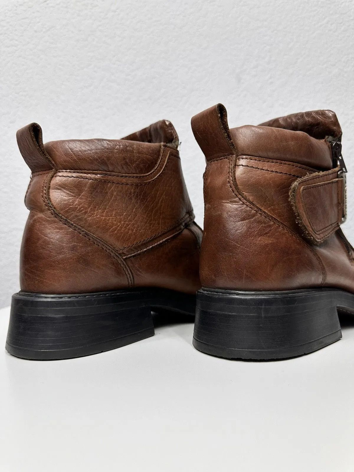 Other Vintage Leather Brown Boots Guidi AS 98 Style Y2K Size US 12 / EU 45 - 13 Thumbnail