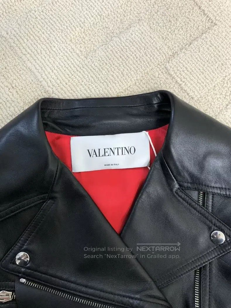 Valentino Valentino Jacket and leather jacket Size S / US 4 / IT 40 - 6 Thumbnail