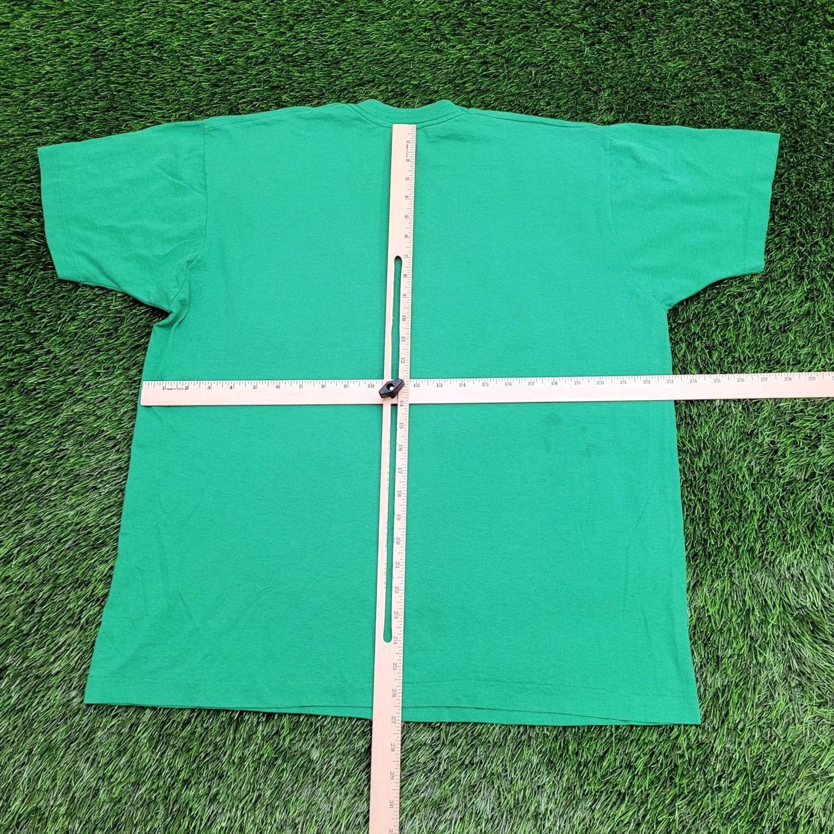 Vintage VINTAGE Screen-Stars Shirt Womens 2XL Crew Neck Short Sleeve Green 90s Graphic Tee USA-made Size XXL / US 16-18 / IT 52-54 - 3 Thumbnail