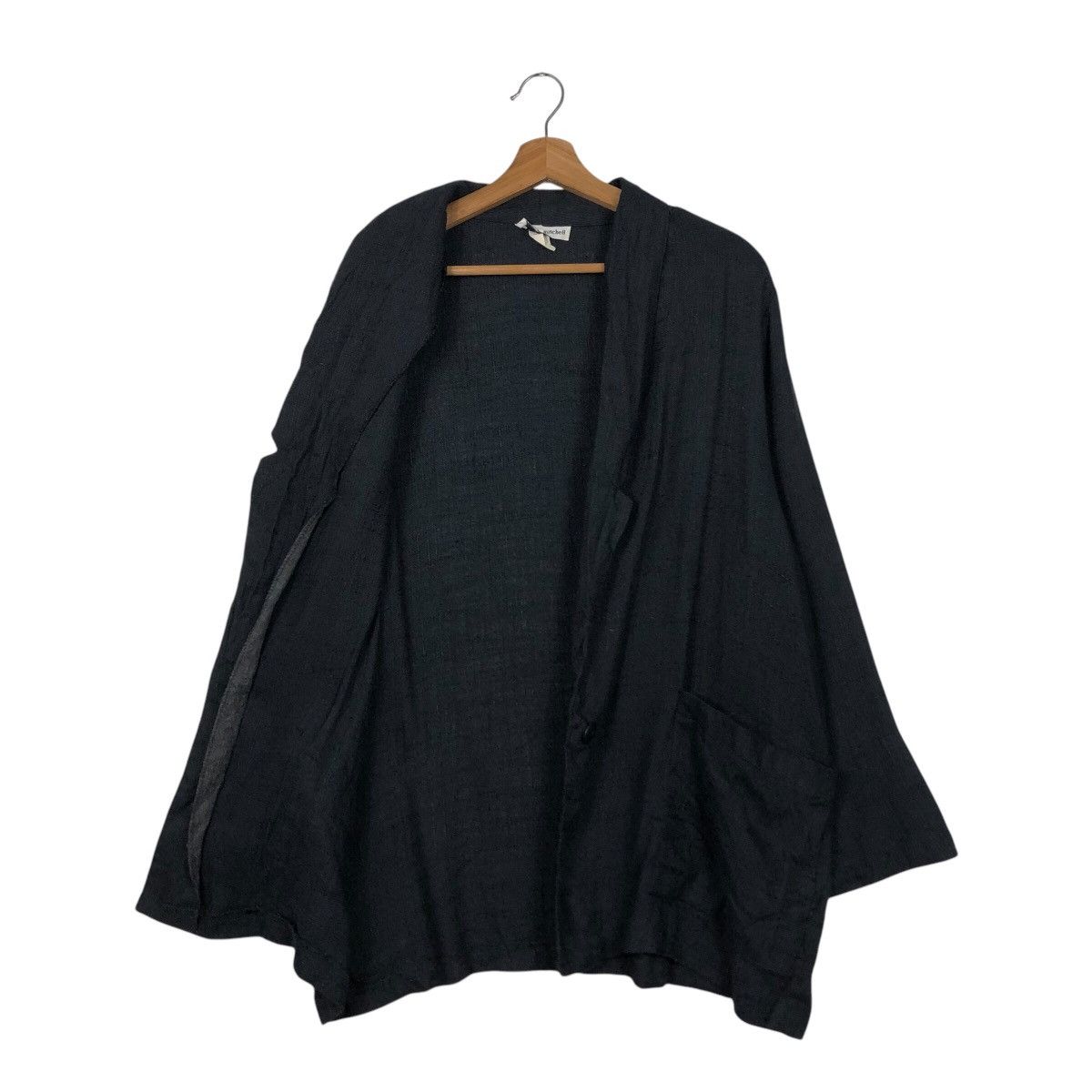 Designer × Japanese Brand × Vintage 📌Rich Black Chore Work Jacket Kenneth Mitchell Issey Miyake Size US M / EU 48-50 / 2 - 12 Thumbnail