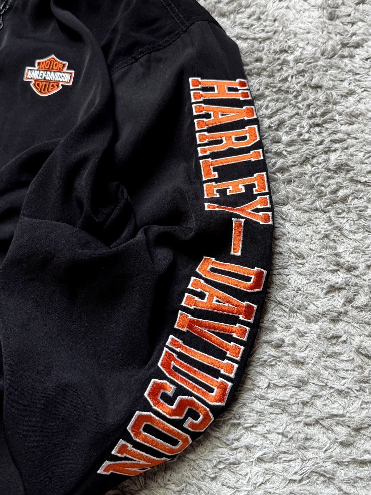 Harley Davidson 00s Harley Davidson Jacket Vintage Retro Big Logo Rare Y2K Size US XL / EU 56 / 4 - 7 Thumbnail