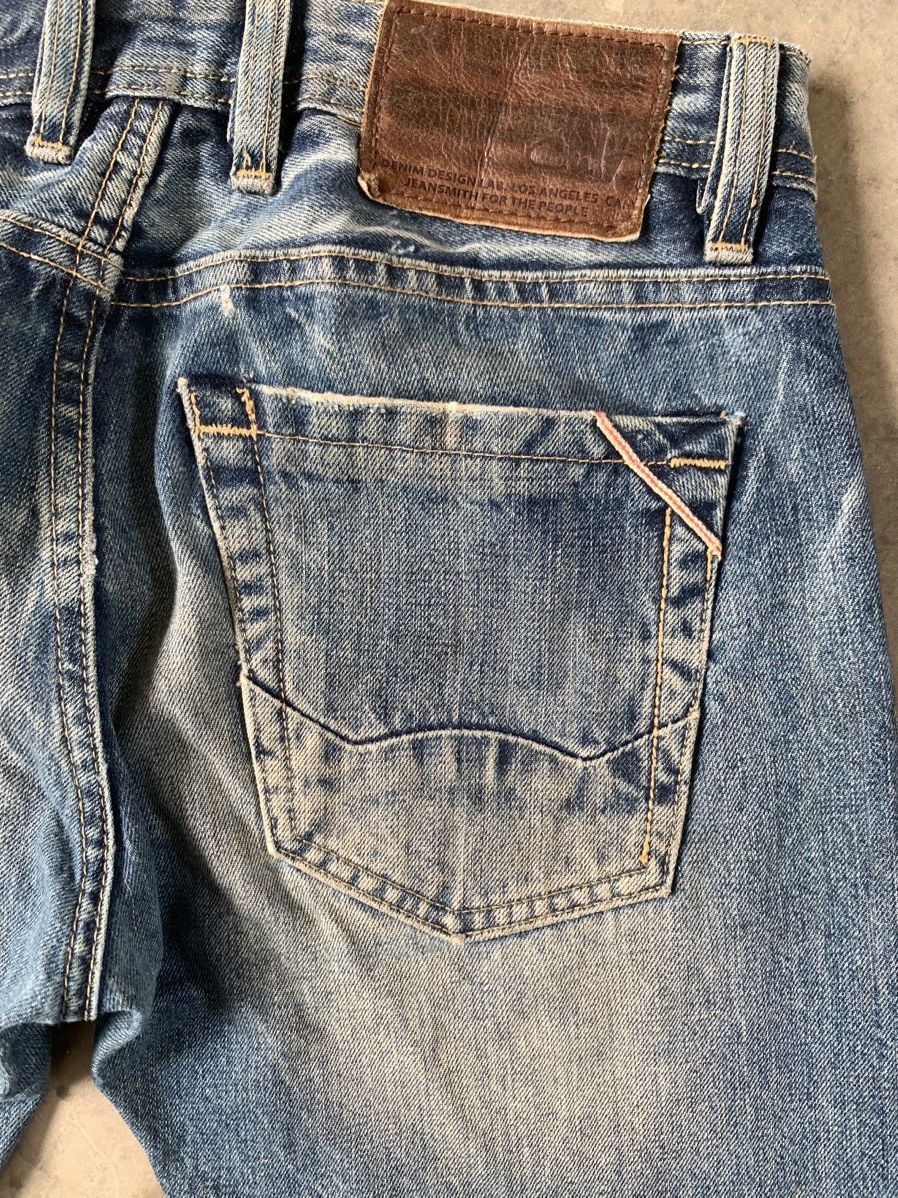 45rpm Vintage Selvedge Jeans Cult Of Individuality Stone wash Size US 31 - 16 Thumbnail