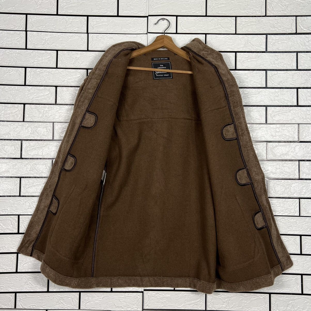 Gloverall Vintage GLOVERALL Herringbone Pattern Duffle Coat #4087-C186 Size US M / EU 48-50 / 2 - 13 Thumbnail