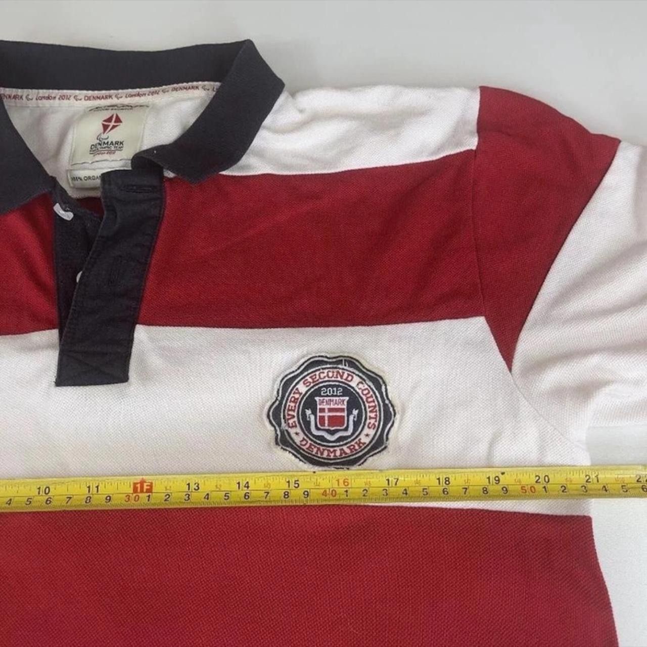 Jack & Jones Denmark 2012 London Olympics Polo T-Shirt Jack & Jones Red Size US L / EU 52-54 / 3 - 3 Thumbnail