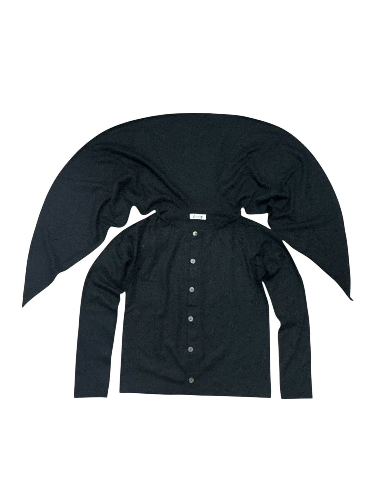 Issey Miyake VINTAGE ISSEY MIYAKE SPORTS CAPE WOOL CARDIGAN SHIRT Size M / US 6-8 / IT 42-44 - 1 Thumbnail