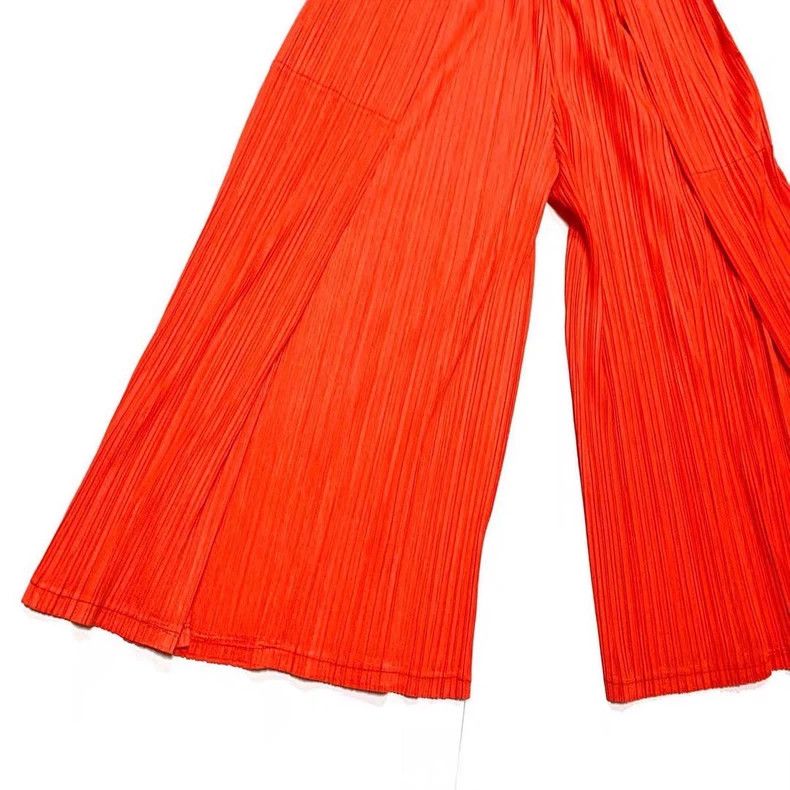 Issey Miyake Issey Miyake size:3 Red pleated pants Size 24" / US 00 / IT 34 - 3 Thumbnail