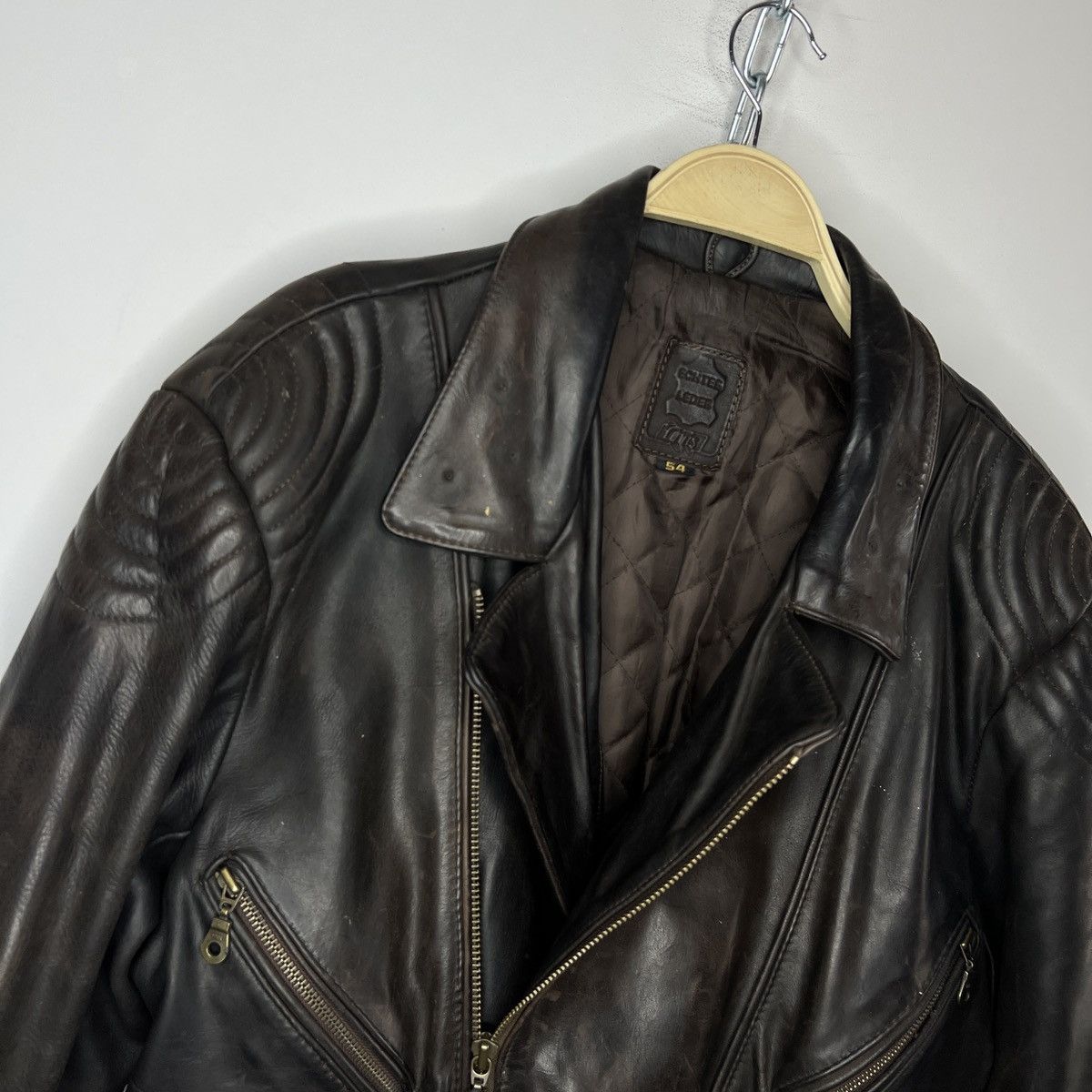 Vintage Moto Vintage Racing Leather Jacket Ramones Biker 90s Punk Size US L / EU 52-54 / 3 - 5 Thumbnail