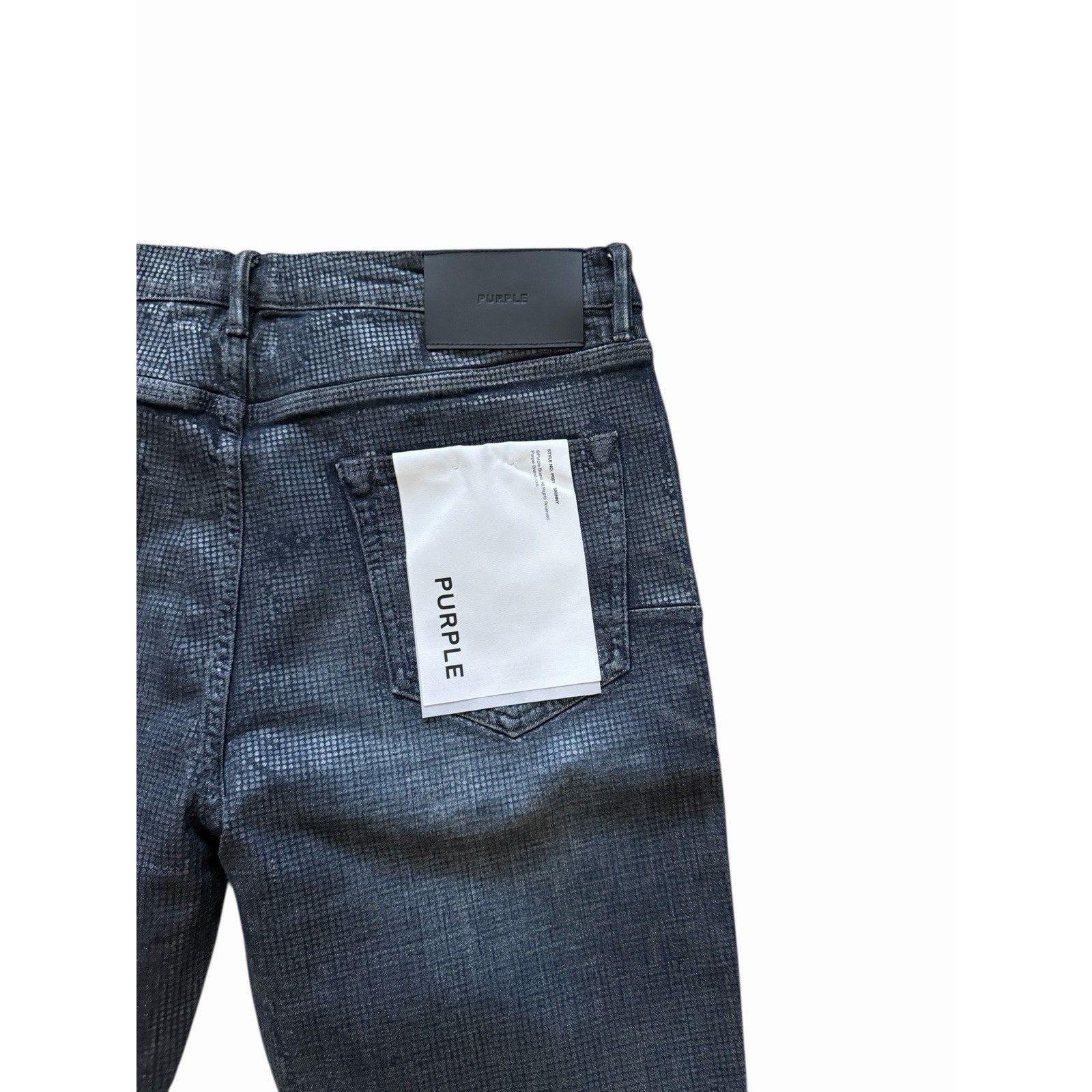 Purple Brand Purple Brand Jeans Mens Tiled Overlay Skinny P001 Size 32/32 Size US 32 / EU 48 - 4 Thumbnail