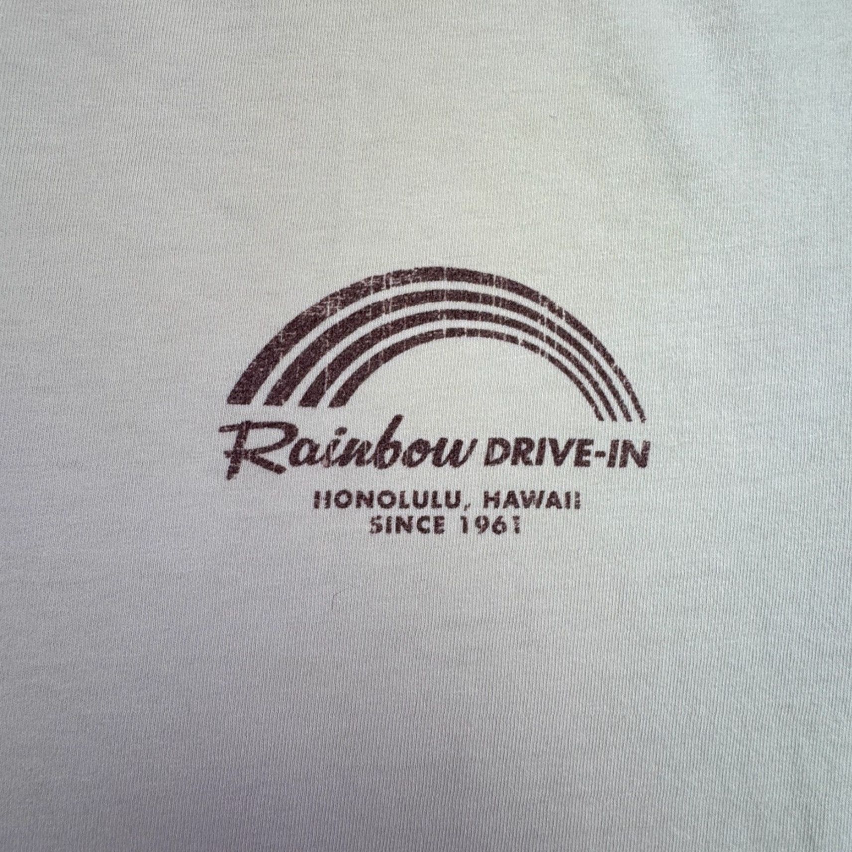 Rainbow VINTAGE Malibu Shirts T-Shirt Mens Adult Medium White Rainbow Hawaii Drive-In Graphic Tee Size US M / EU 48-50 / 2 - 4 Thumbnail