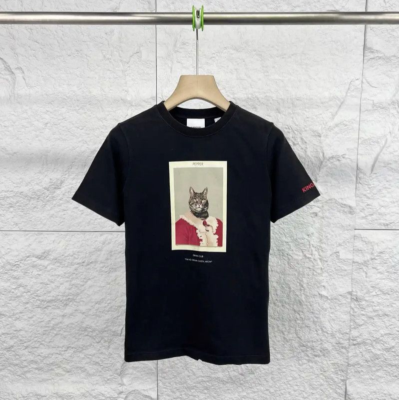 Burberry Burberry Black Cotton Men's T-Shirt Size US M / EU 48-50 / 2 - 1 Thumbnail