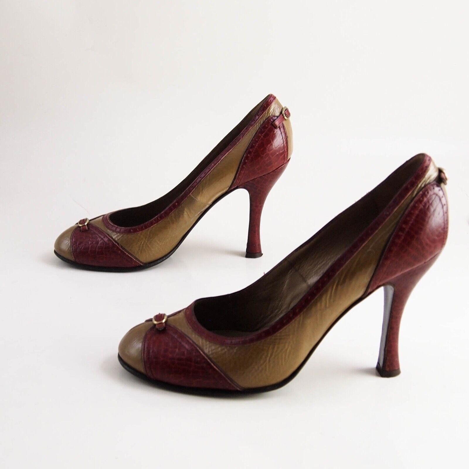 Marc Jacobs Marc Jacobs Heels Brown Burgundy Pat Leather US 8 EU 38 Size US 8 / IT 38 - 2 Thumbnail