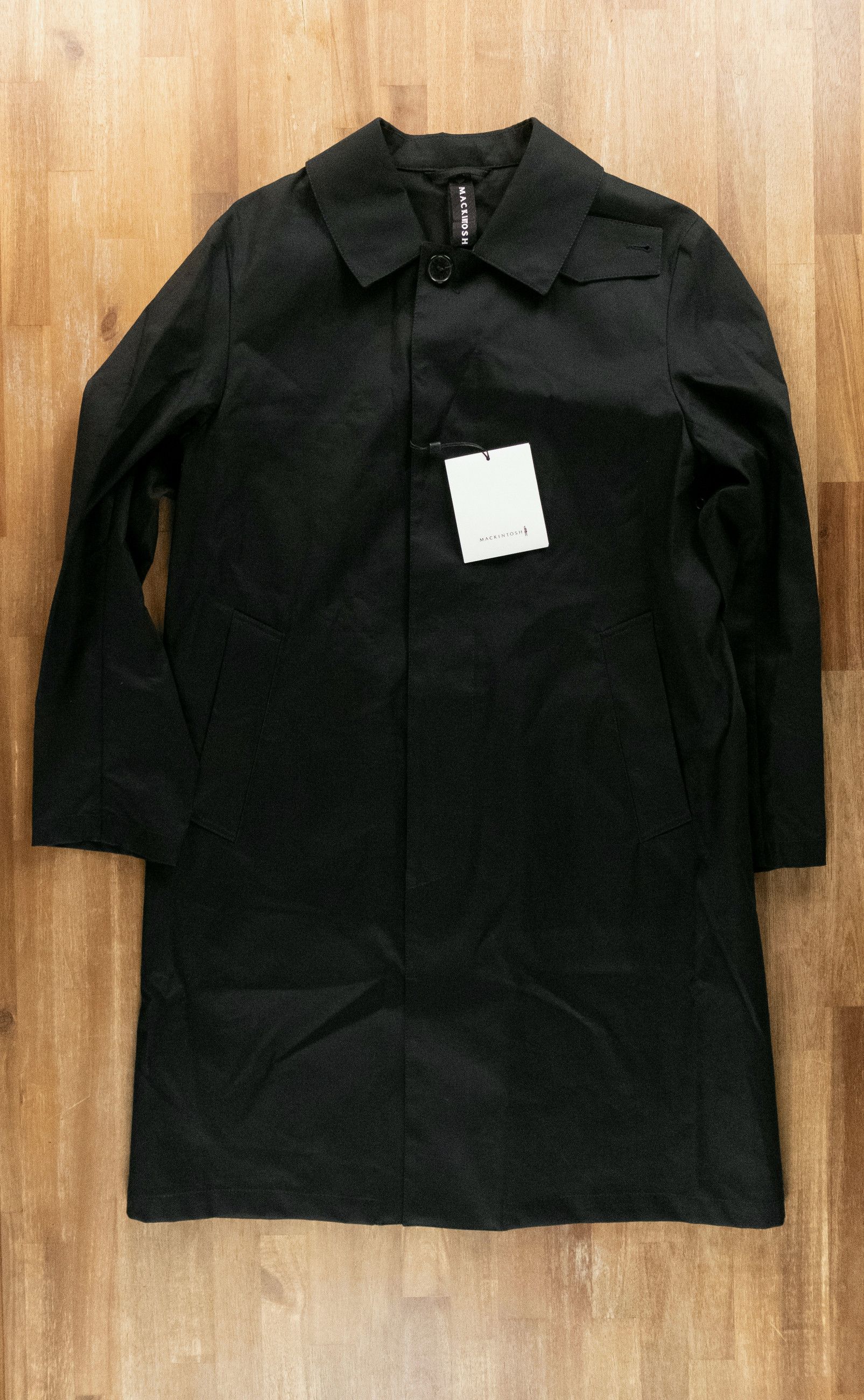 Mackintosh MACKINTOSH Manchester black regular fit cotton coat Size US M / EU 48-50 / 2 - 4 Thumbnail