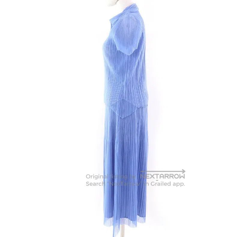Issey Miyake Issey Miyake Blue Short Sleeve Size M / US 6-8 / IT 42-44 - 2 Thumbnail