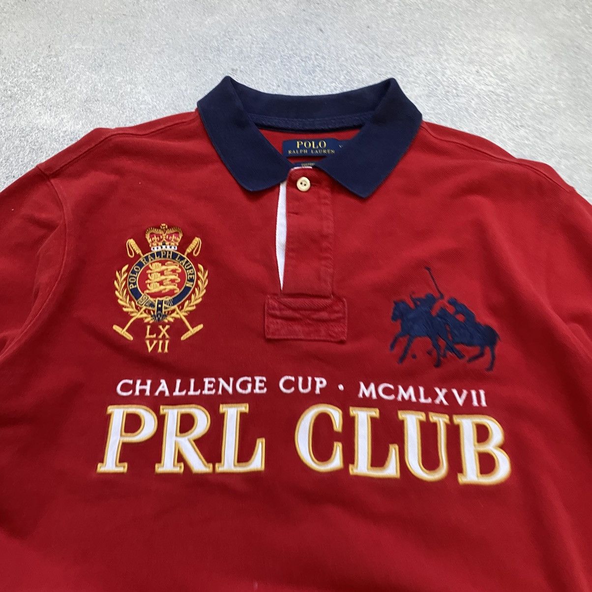 Polo Ralph Lauren Polo Ralph Lauren PRL Club #3 Polo T- Shirt Big Pony Vintage Size US L / EU 52-54 / 3 - 3 Thumbnail