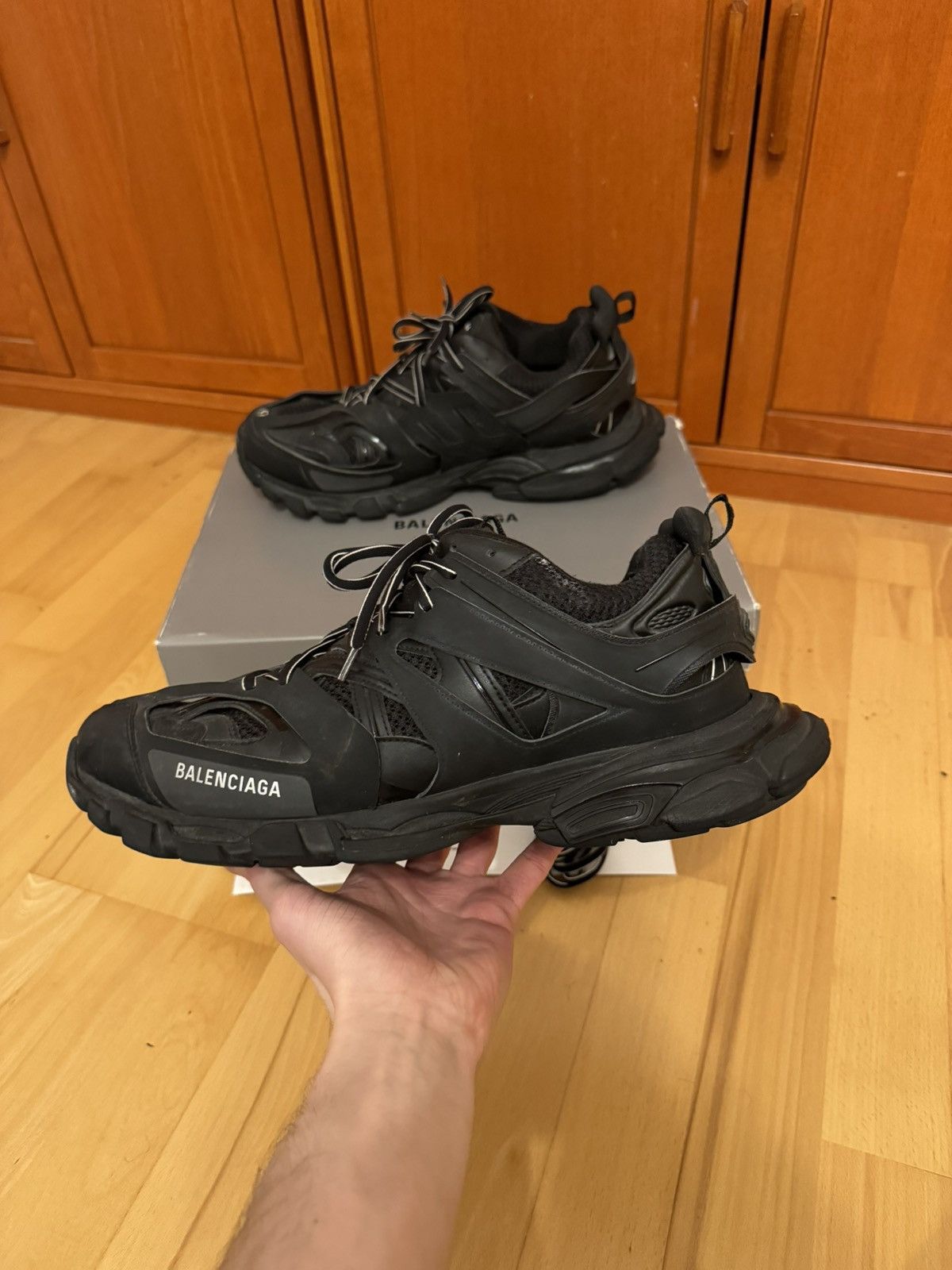 Balenciaga Balenciaga Triple Black Track Size US 14 / EU 47 - 2 Thumbnail