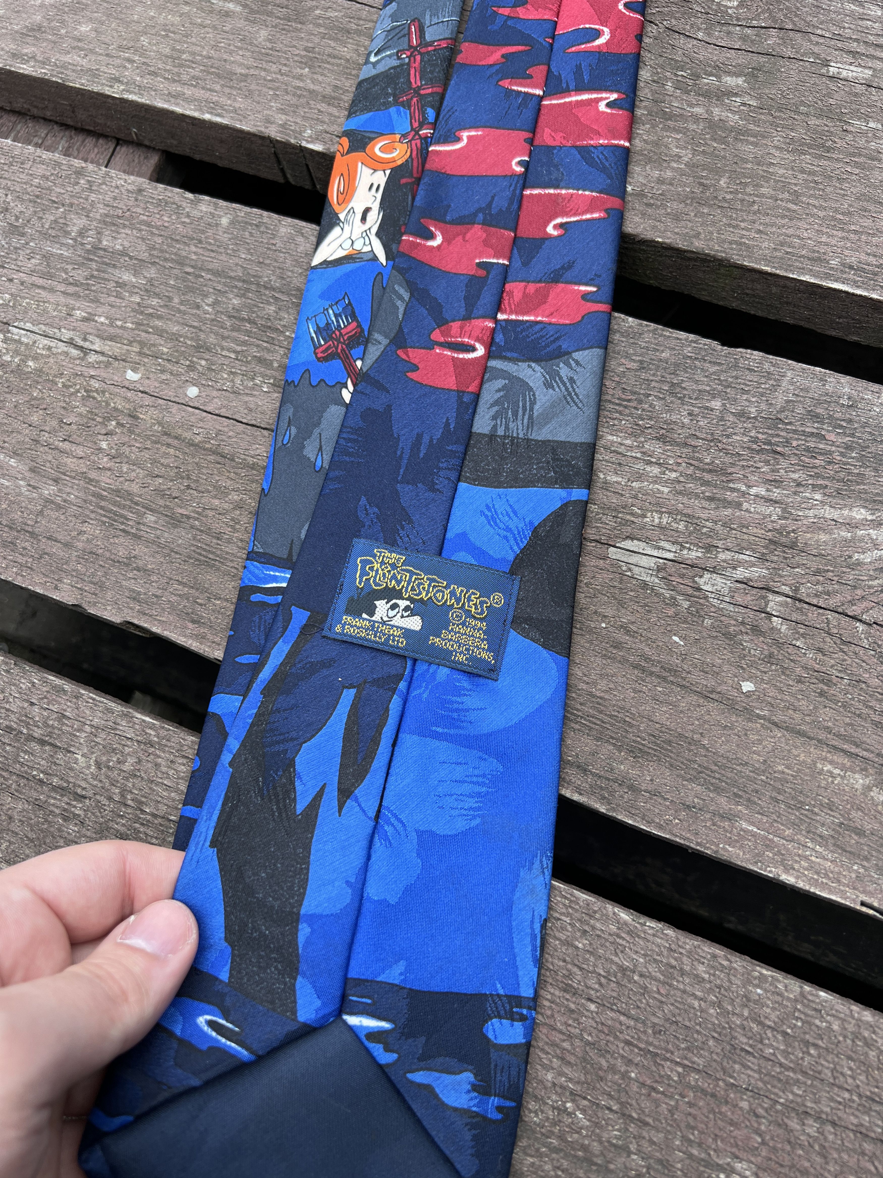Cartoon Network Vintage 90s Flintstones Cartoon Movie tie Size ONE SIZE - 7 Thumbnail