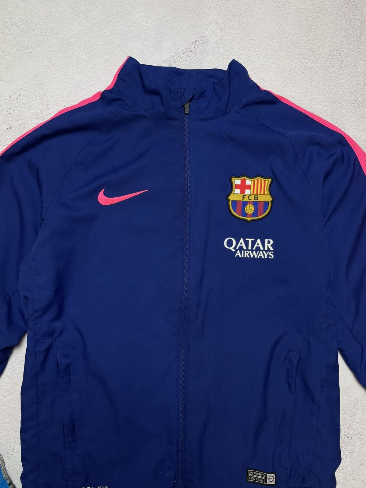 Nike Barcelona Jacket Training Full Zip Mens Football Blue Nike Size US M / EU 48-50 / 2 - 3 Thumbnail