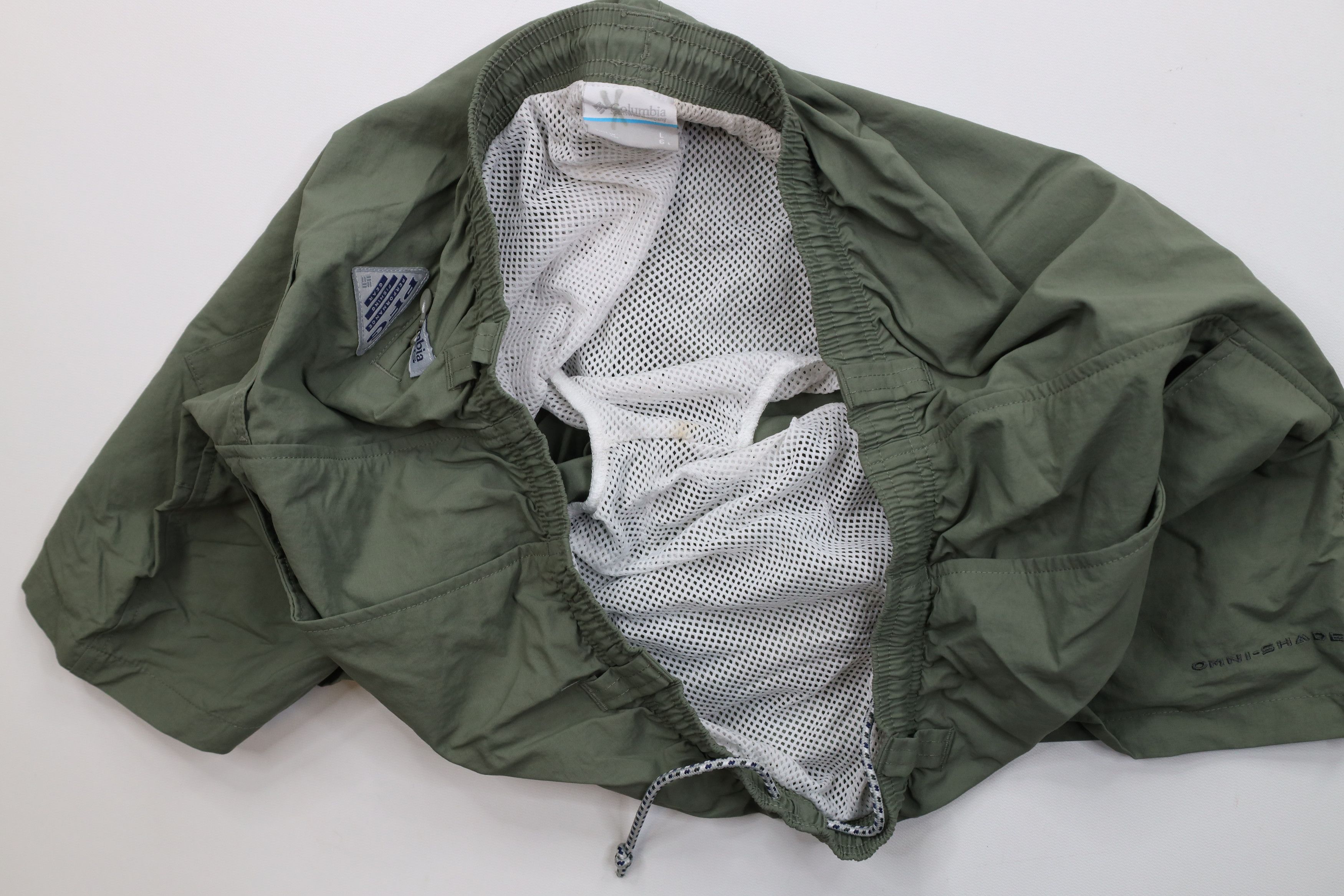 Columbia Vintage Y2K Columbia PFG Spell Above Knee Lined Shorts Green Size US 34 / EU 50 - 7 Thumbnail