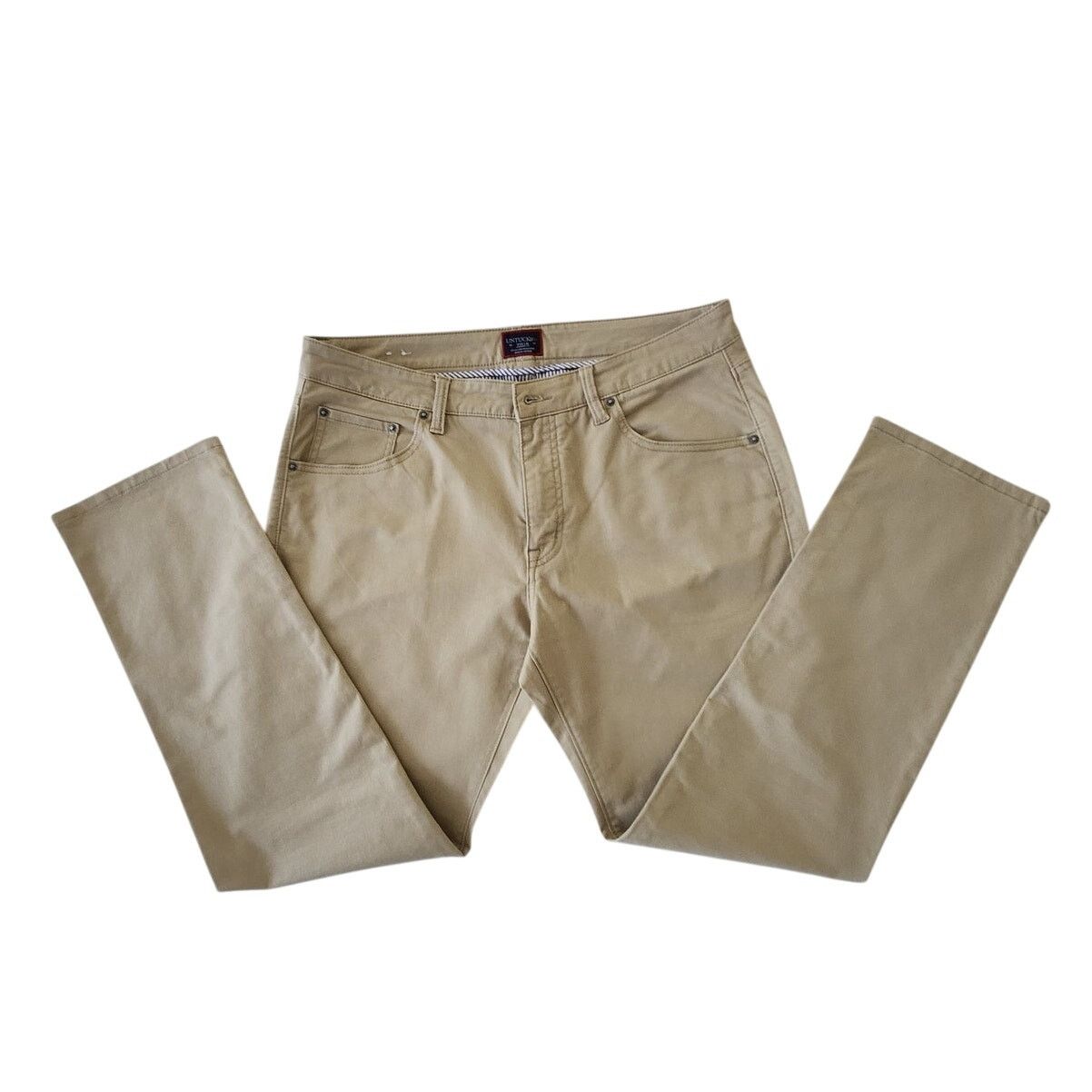 UNTUCKit Untuckit Mens Tan Pants Straight Fit W34 L30 Size US 34 / EU 50 - 2 Thumbnail