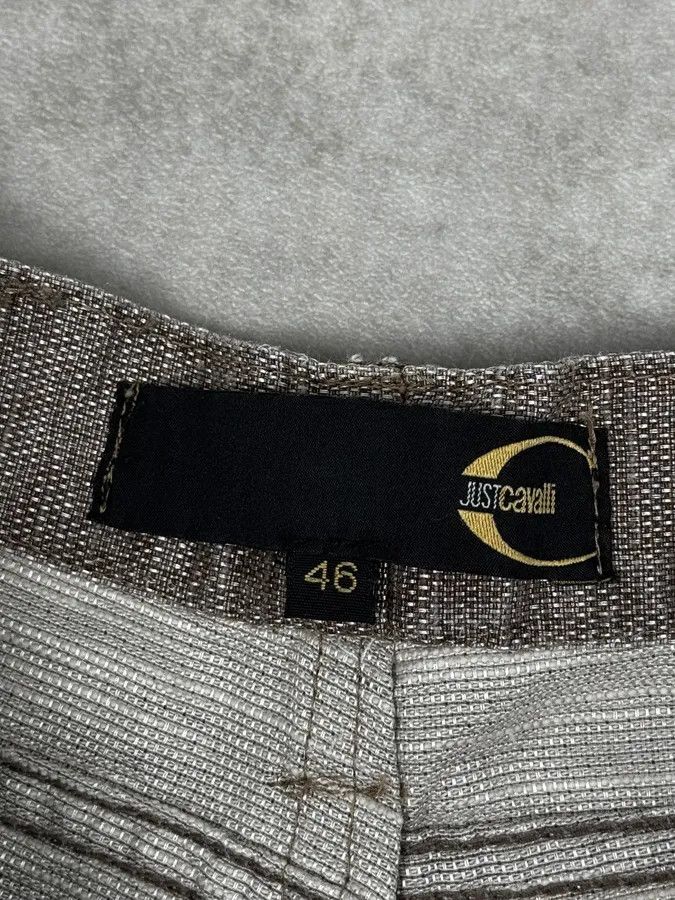 Just Cavalli SS2004 Cavalli Grey Shiny Flap Pockets Pants Size 24" / US 00 / IT 34 - 12 Thumbnail