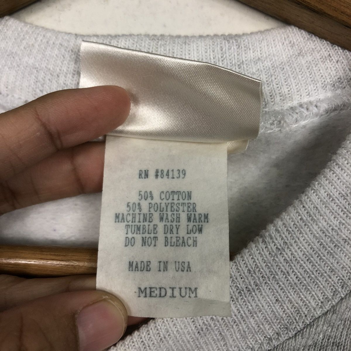 Vintage BEAR USA Archival Grey Crewneck Logo Hit True 90s Athletic Size US M / EU 48-50 / 2 - 15 Thumbnail
