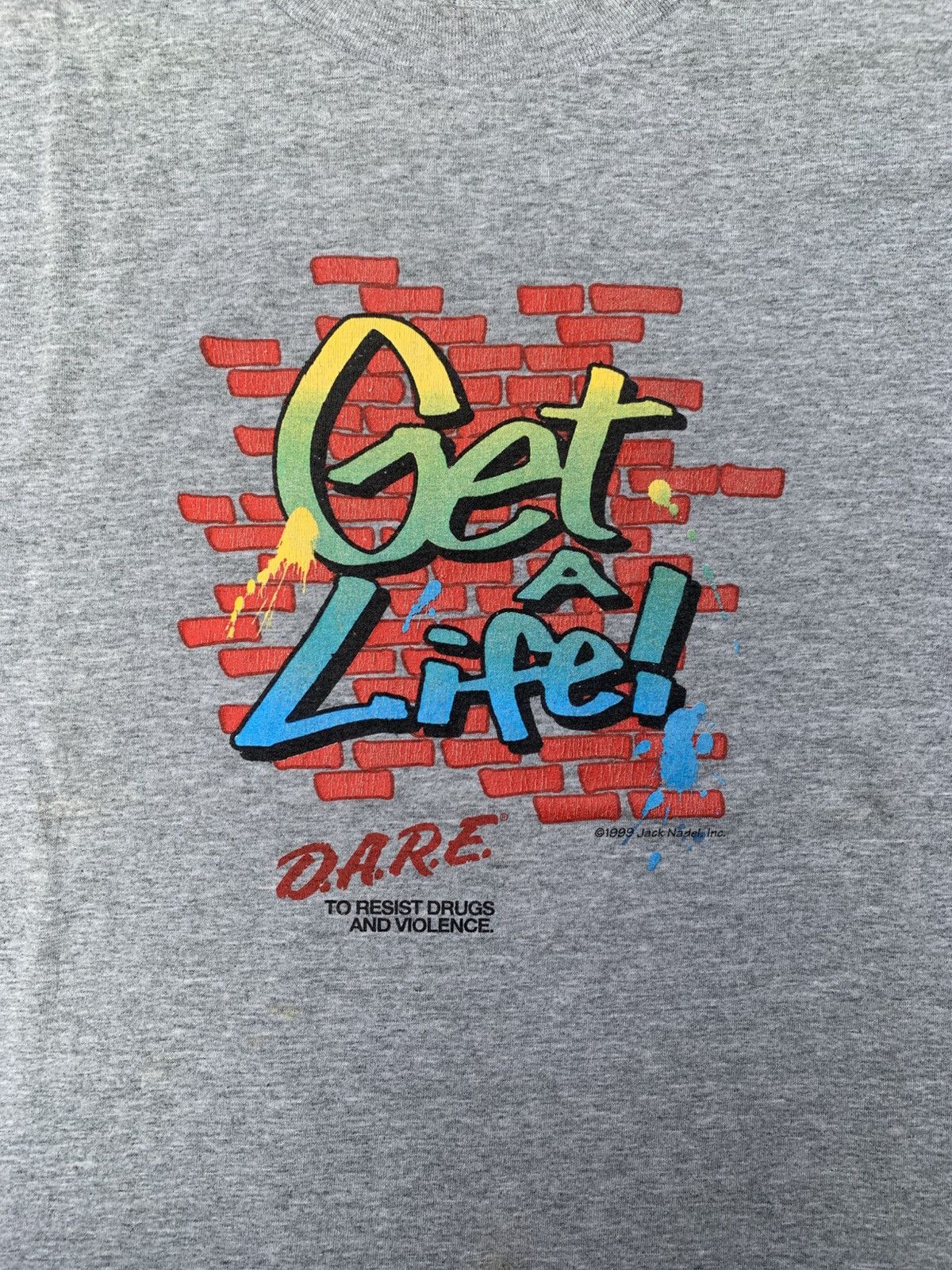 Fruit Of The Loom Vintage get a life dare tshirt Size US L / EU 52-54 / 3 - 2 Thumbnail