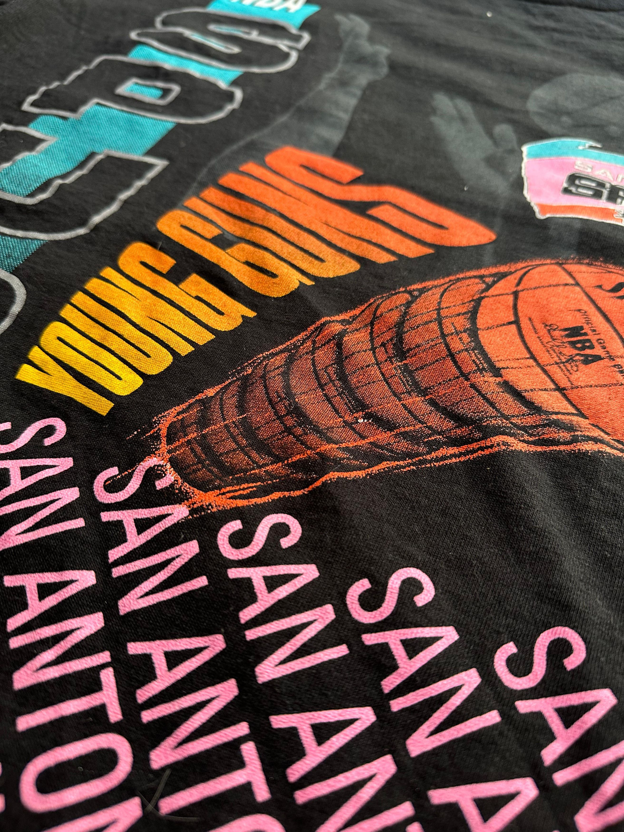 Salem Sportswear 90s Rare NBA San Antonio Spurs 1991 Vintage Shirt Size US L / EU 52-54 / 3 - 3 Thumbnail