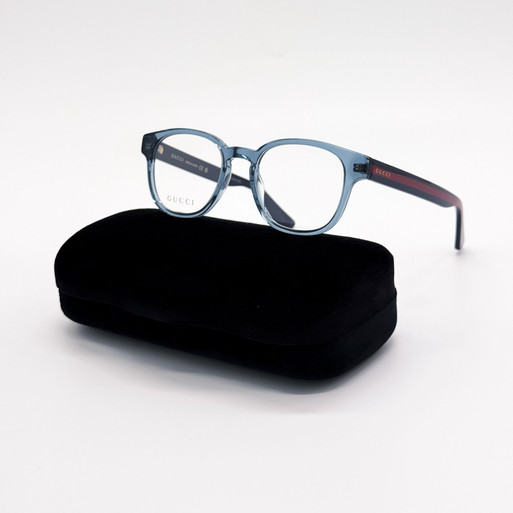 Gucci NEW GUCCI EYEGLASSES GG0927O 006 CLEAR BLUE GUCCI EYEWEAR Size ONE SIZE - 3 Thumbnail