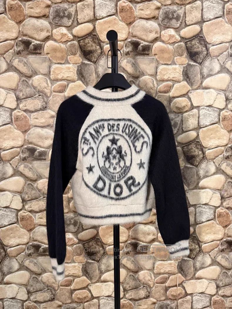 Dior Dior Black and white stitched baseball suit jacket Size XS / US 0-2 / IT 36-38 - 1 Thumbnail
