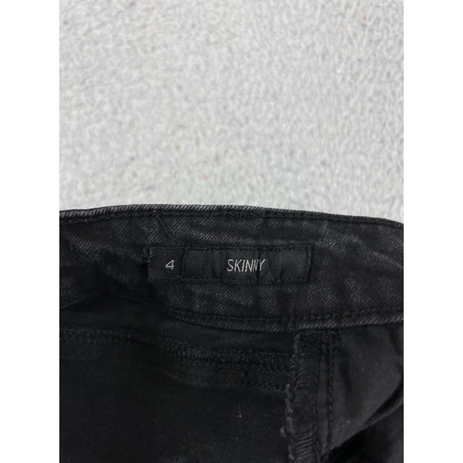 Vintage Seven7 Jeans Womens Black Denim Skinny Mid Rise 4 Size 27" / US 4 / IT 40 - 4 Thumbnail
