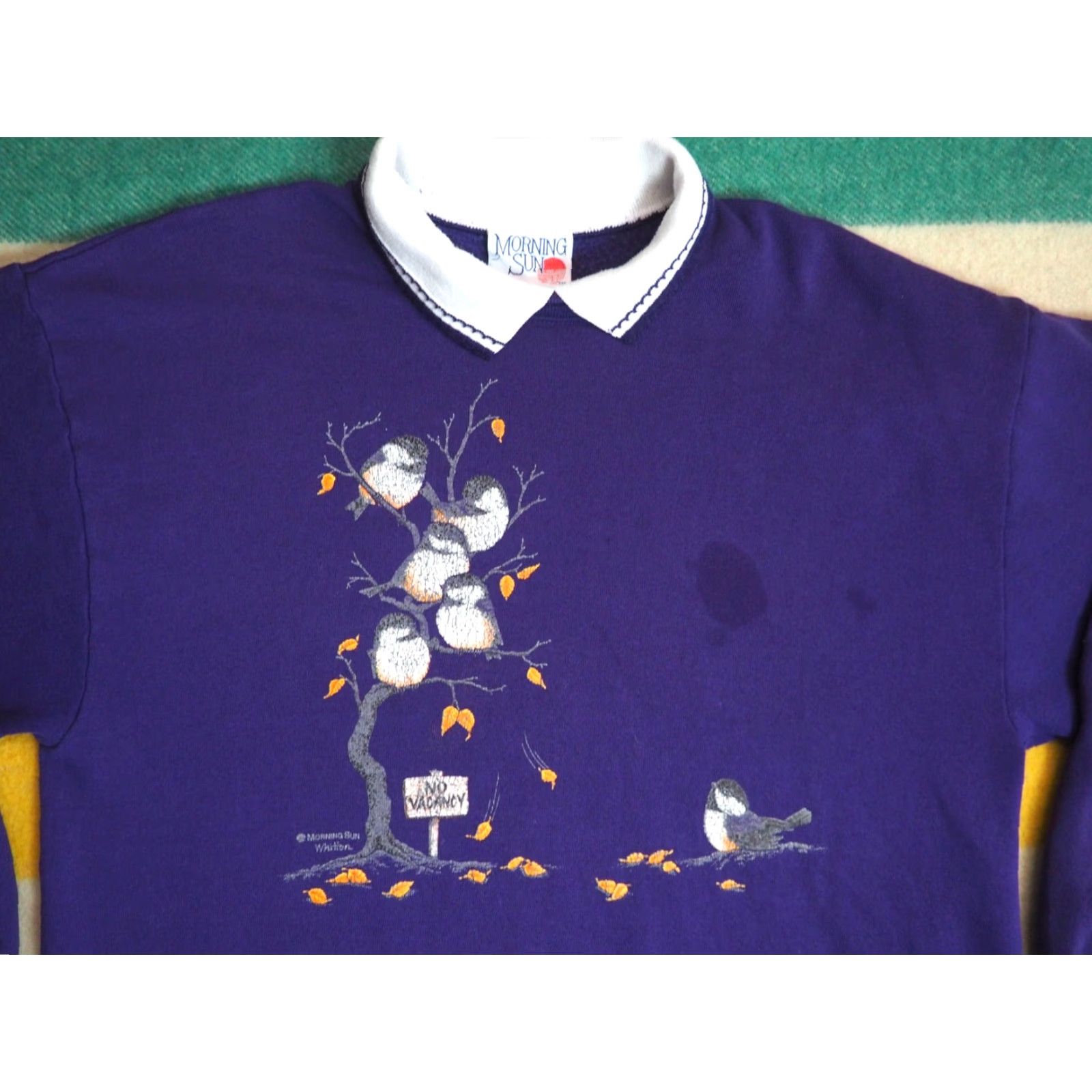 Vintage VINTAGE Morning Sun Pullover Sweatshirt Shirt Woman 90s Purple L Size L / US 10 / IT 46 - 2 Thumbnail