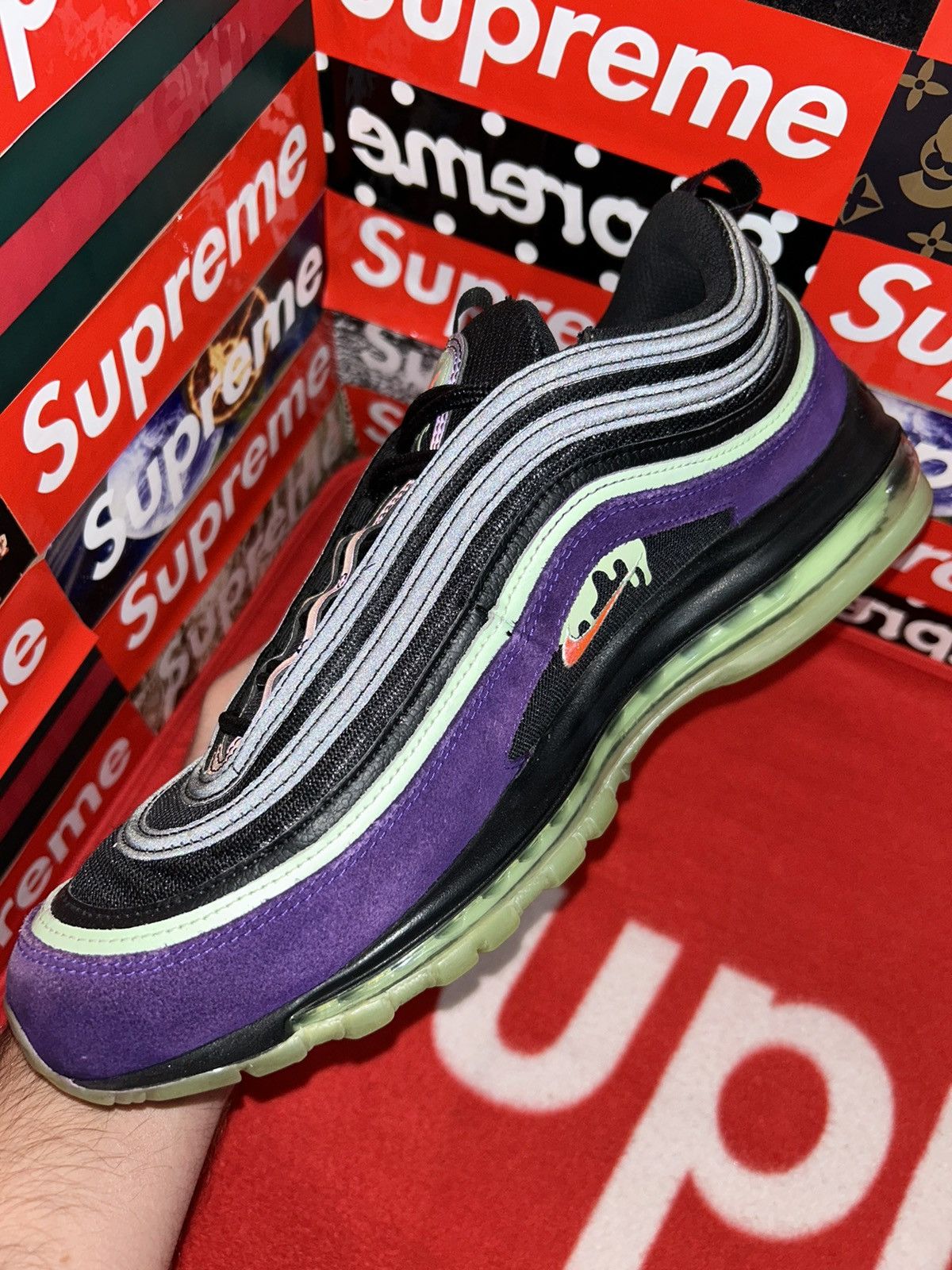 Nike Nike Air Max 97 Slime Halloween (2020) DC1500-001 size 11.5 Size US 11.5 / EU 44-45 - 9 Thumbnail