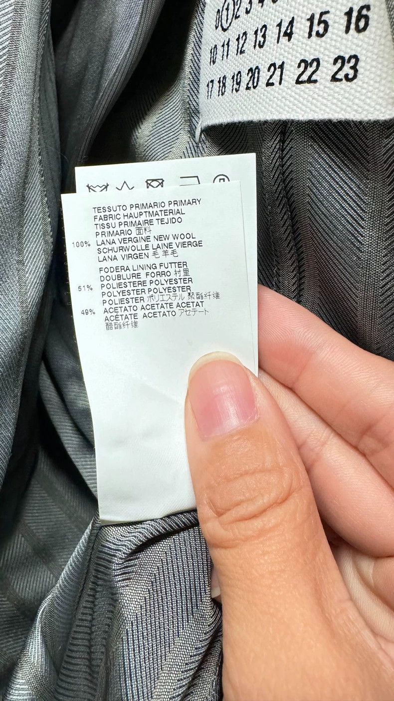 Maison Margiela Maison Margiela Size 38 Fake two wool suit jackets 2501-Nex Size S / US 4 / IT 40 - 6 Thumbnail