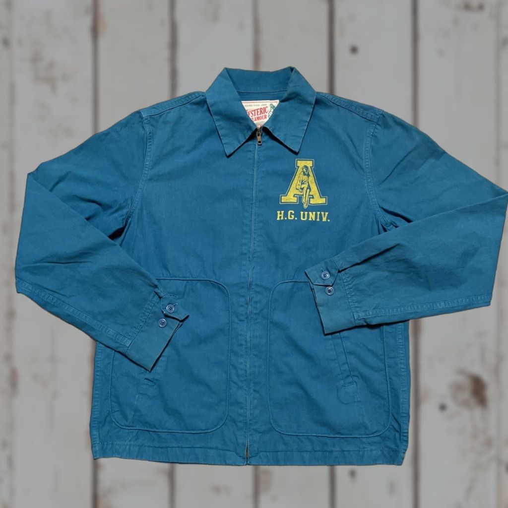 Hysteric Glamour Hysteric Glamour University Girl Cotton College OverDyed Japan Work Jacket M Blue Bomber Jacket Unisex Adults XS? Size US M / EU 48-50 / 2 - 1 Thumbnail