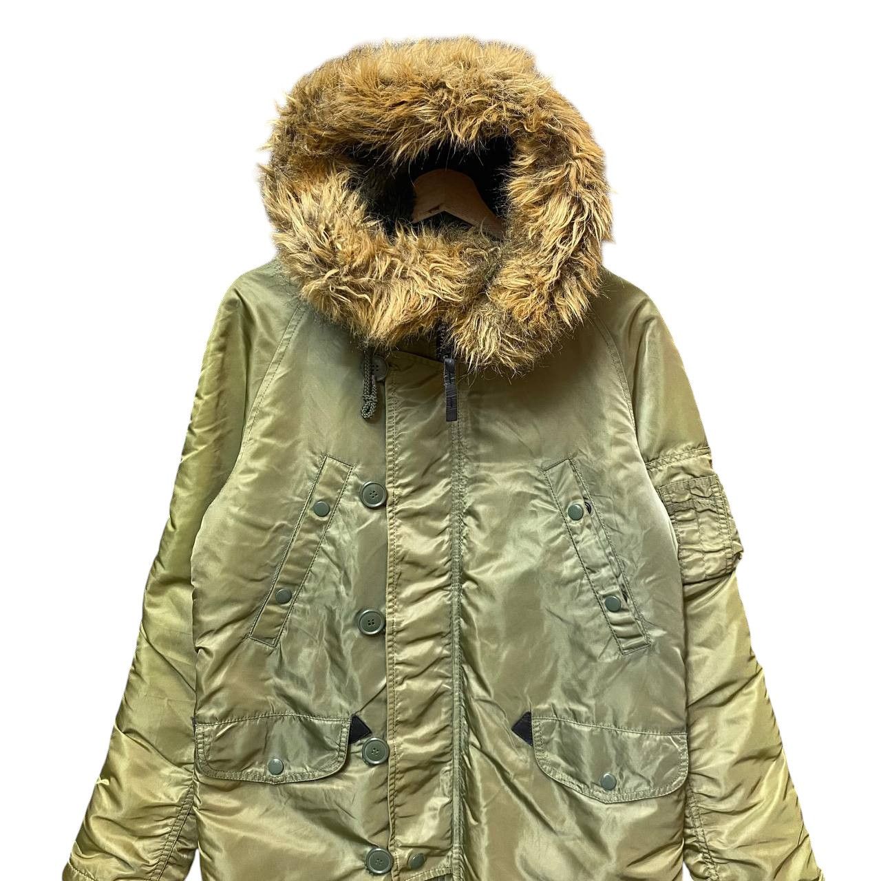 Alpha Industries × Vintage VINTAGE ALPHA INDUSTRIES SUNFADED HOODIE BOMBER MILITARY Size US S / EU 44-46 / 1 - 5 Thumbnail