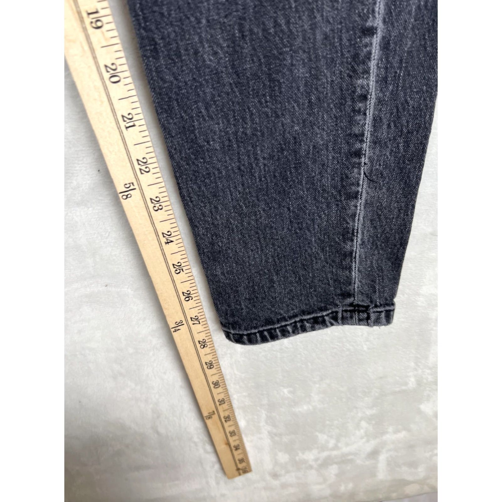 Lucky Brand Lucky Brand High Rise Mom Drew Jeans Womens 2/26 Charcoal Gray Distressed Denim Jeans Women Size 26" / US 2 / IT 38 - 5 Thumbnail
