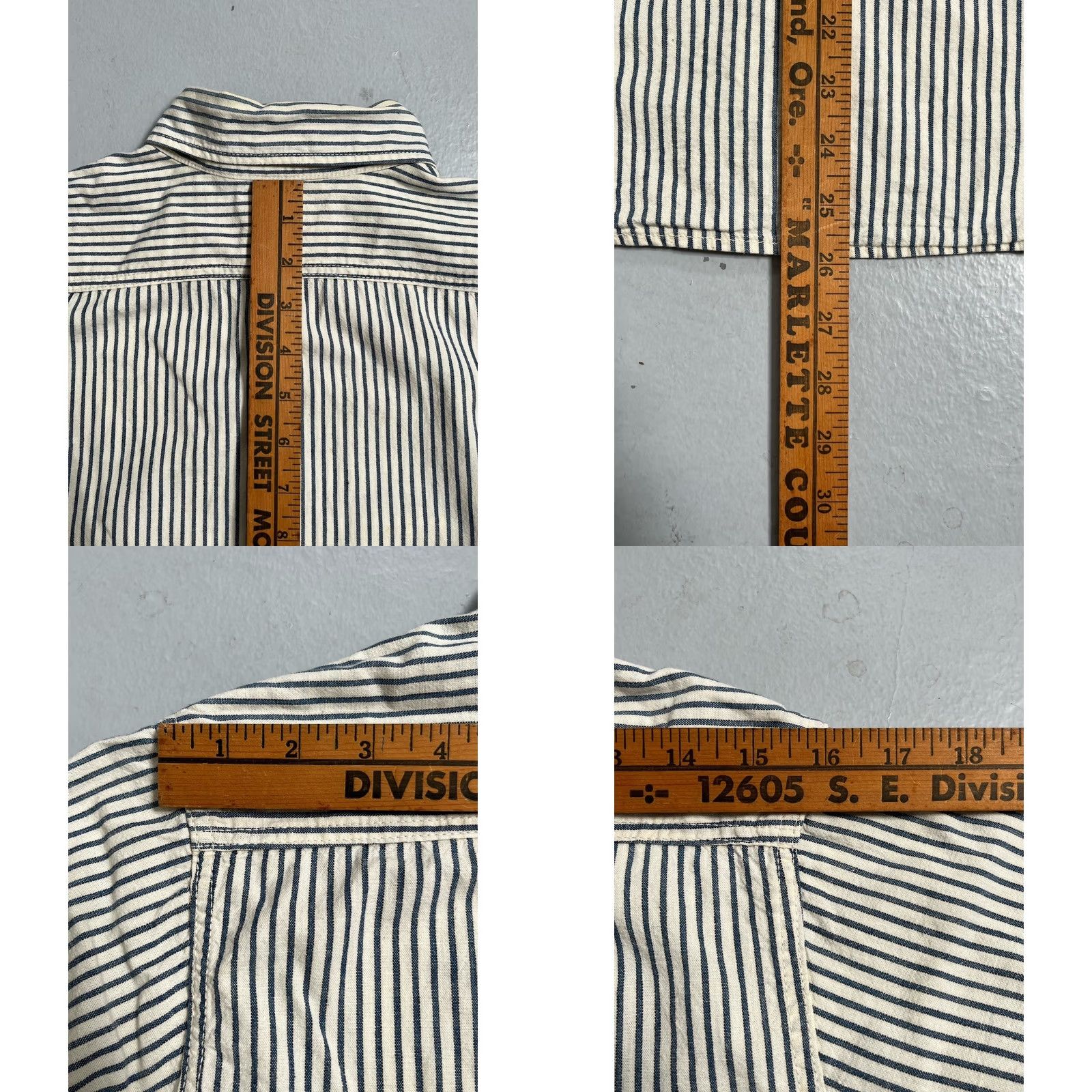 Vintage The Real McCoys Hickory Stripe Selvedge Work Shirt - Unisex Adult (XS-S) 50s/40s Military Workwear 14 Size US S / EU 44-46 / 1 - 8 Thumbnail