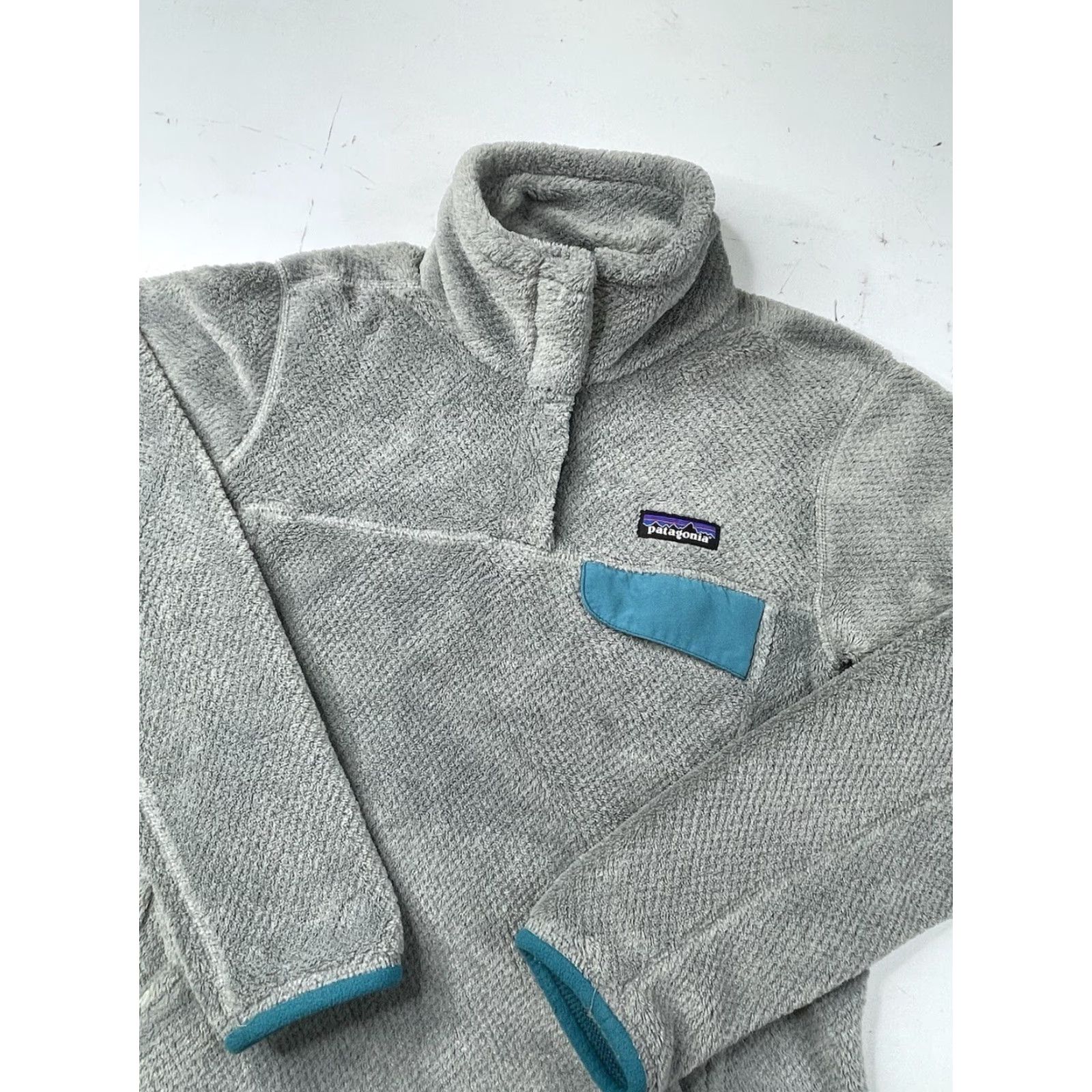 Patagonia Patagonia Jacket Women's Small Re-Tool Snap-T Fleece Gray Teal Jacket Size S / US 4 / IT 40 - 2 Thumbnail