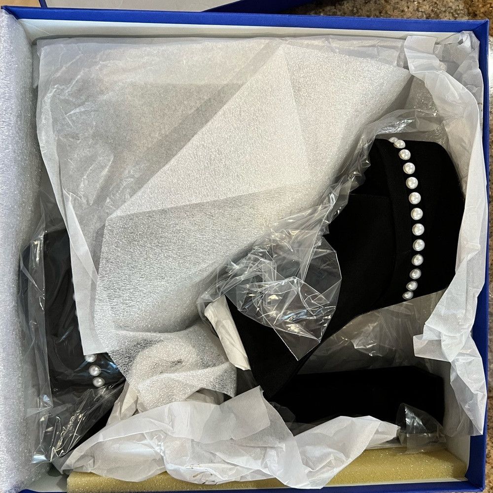 Stuart Weitzman Stuart Weitzman Skyhigh Pearl Platform Slide Mule –Black Size US 8.5 / IT 38.5 - 8 Thumbnail