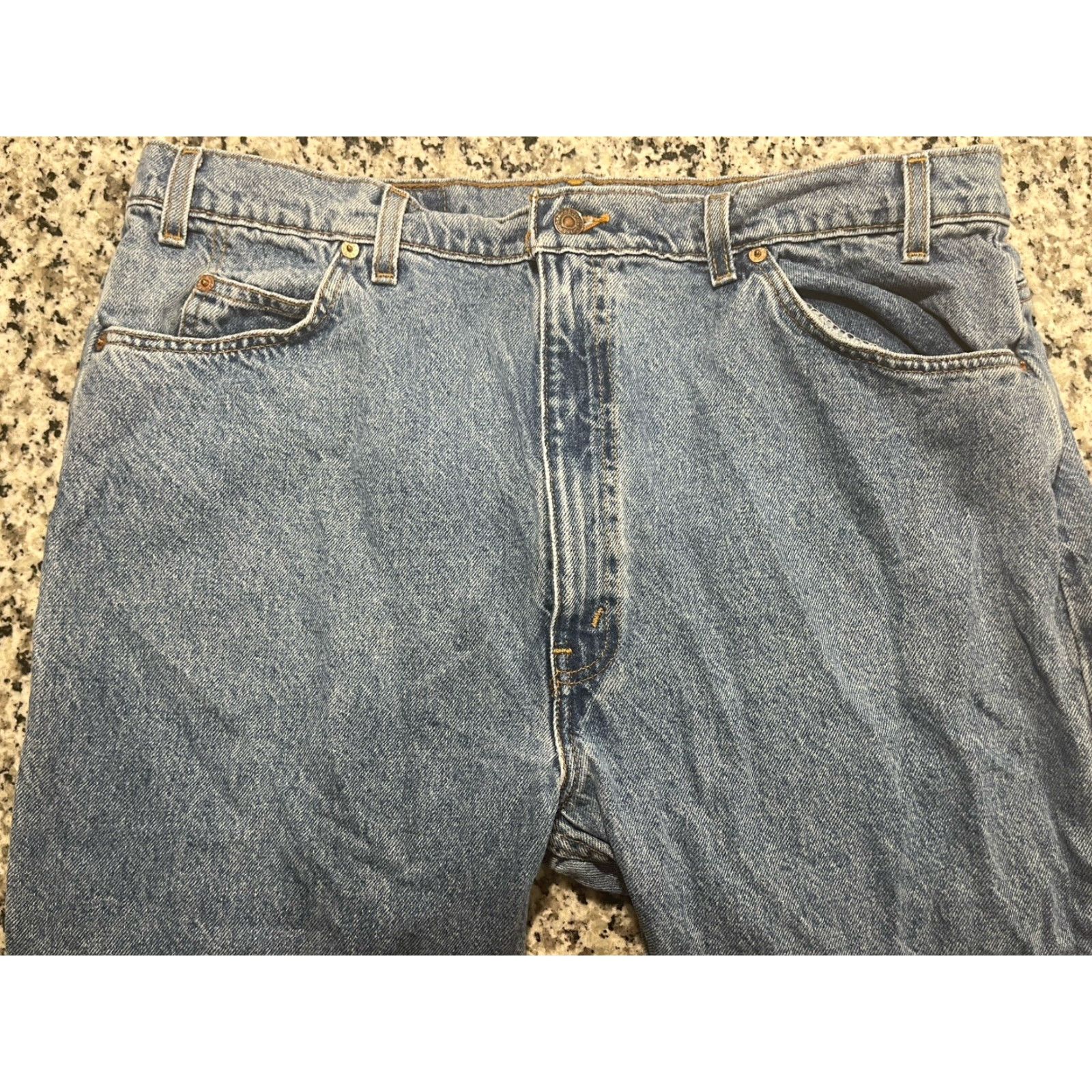 Levi's VINTAGE Levi’s Jeans Men 38x29.5 Orange Tab 505 Made In USA Reg Fit Straight Leg 90’s Size US 38 / EU 54 - 2 Thumbnail