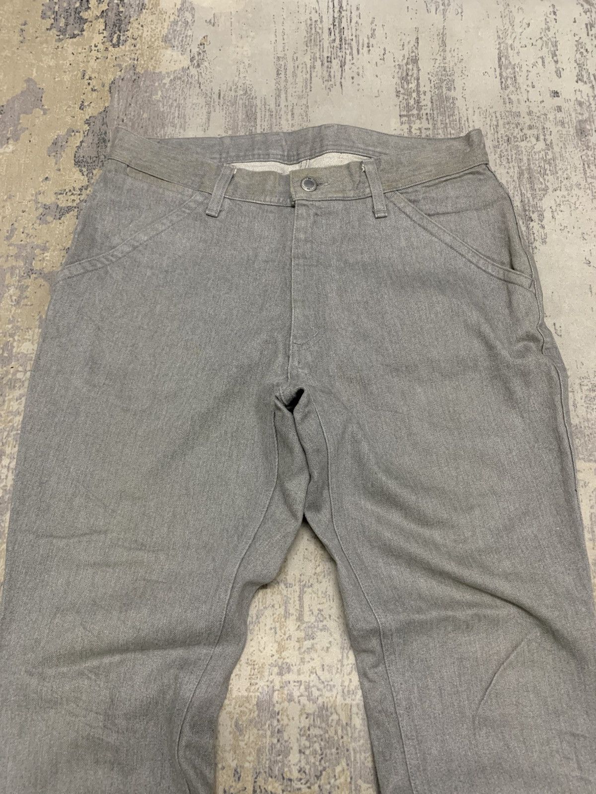 Japanese Brand Japanese Monkey Time Grey Check Pants Undercover Style Size US 33 - 2 Thumbnail