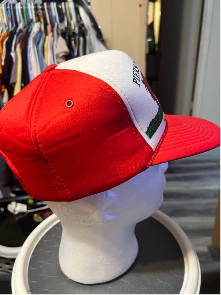 Patrick Mohr Vintage Mohr's Pierson Farms Trucker Hat One Size Red White Size ONE SIZE - 4 Thumbnail