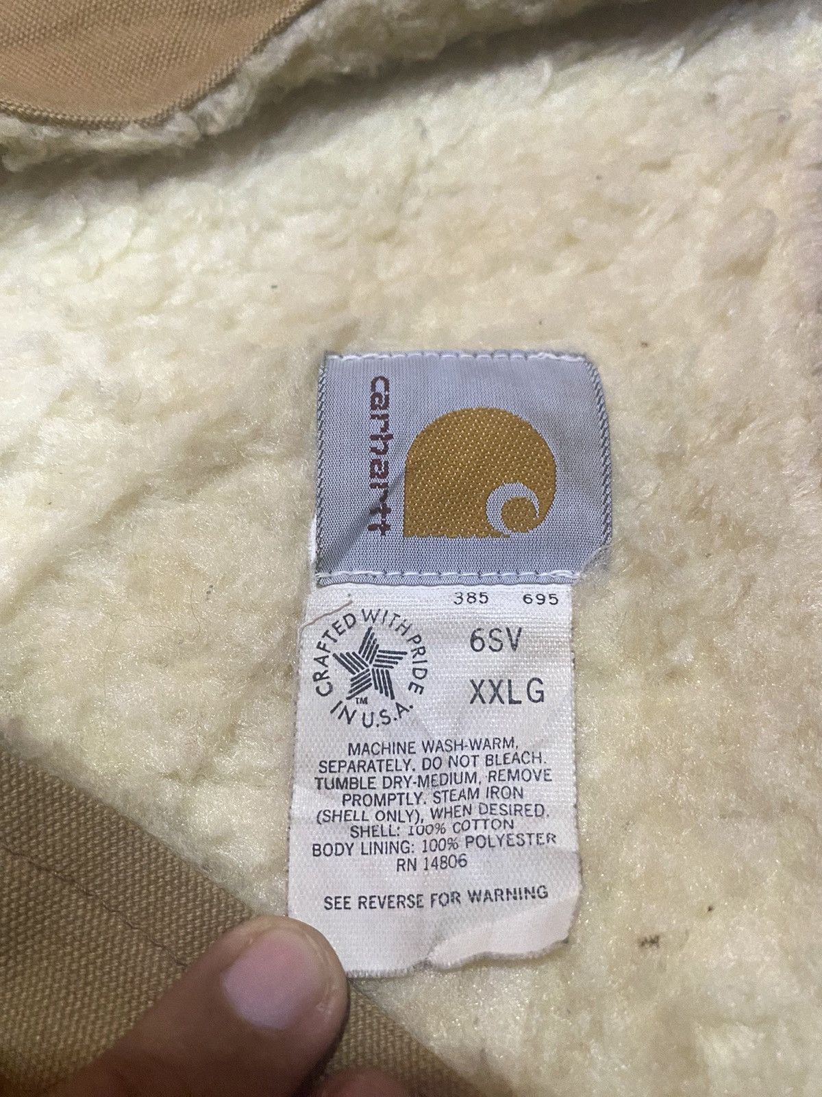 Carhartt × Vintage Vintage 90s Carhartt Vest Sherpa Inner Size US XXL / EU 58 / 5 - 6 Thumbnail