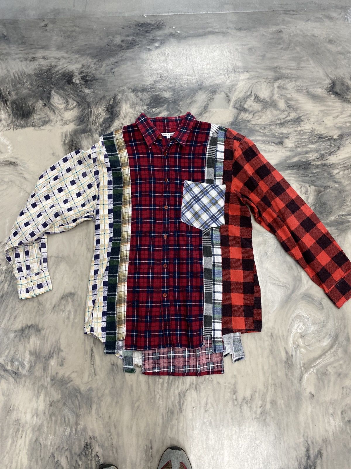 Needles Needles 7 cuts rebuild button up shirt small authentic Size US S / EU 44-46 / 1 - 1 Thumbnail