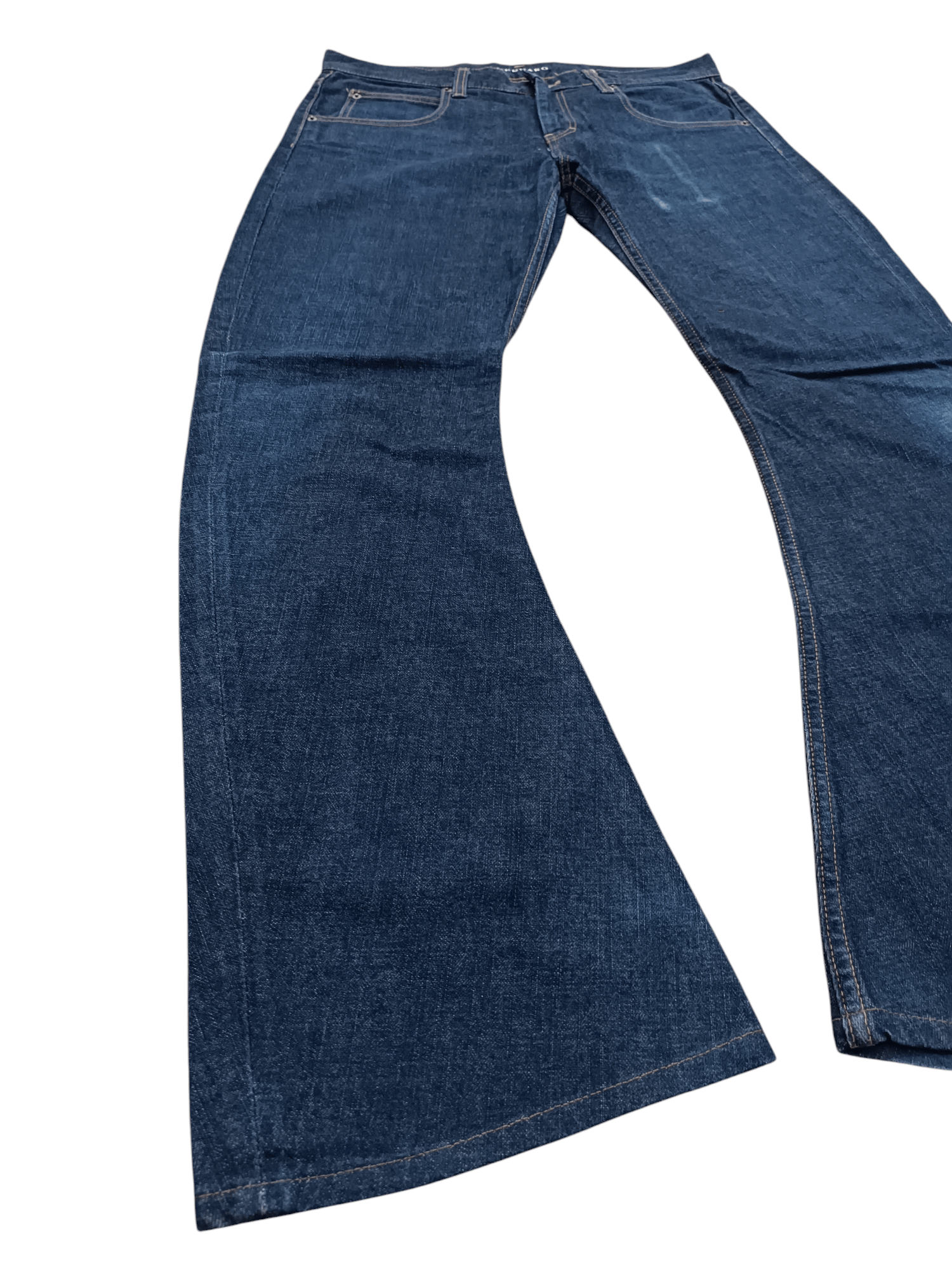 Japanese Brand FLARED💥GENNARO TWISTED LEG DENIM PANT Size US 34 / EU 50 - 2 Thumbnail