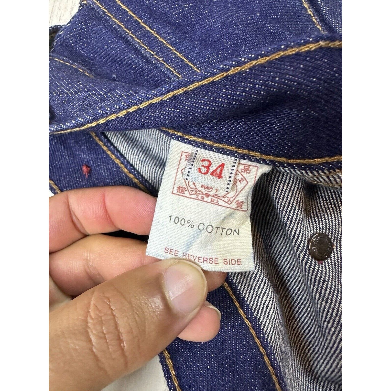 Evisu × Japanese Brand Vintage Evisu Heritage Japan Jeans Size US 34 / EU 50 - 5 Thumbnail