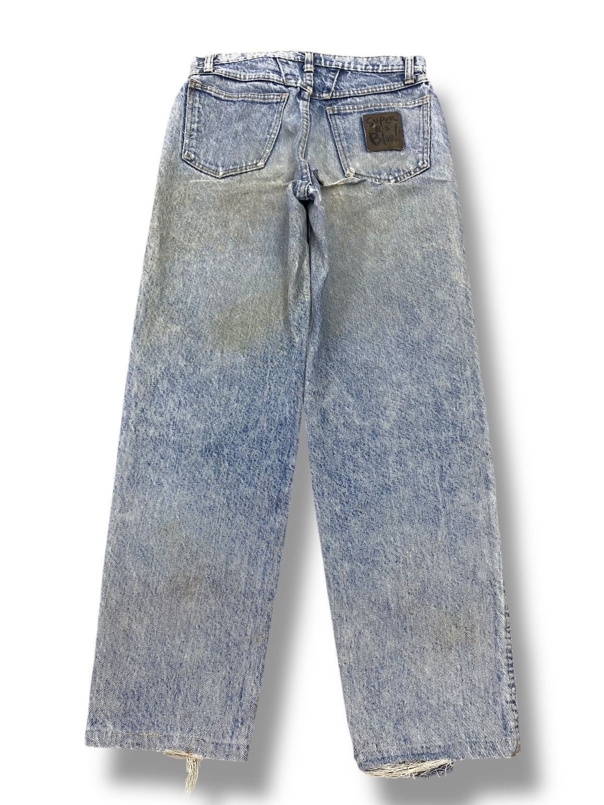 Japanese Brand Japanese Brand Blue Acid Wash Style Arrow Line Jeans Size US 28 / EU 44 - 3 Thumbnail