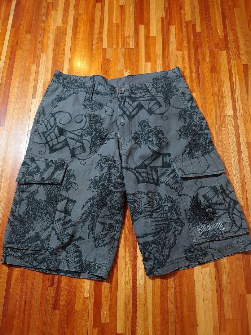 Billabong × Designer Billabong dagger tattoo cargo shorts Size US 32 / EU 48 - 18 Thumbnail